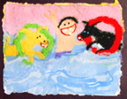 Boy-And-Dogs-Swimming